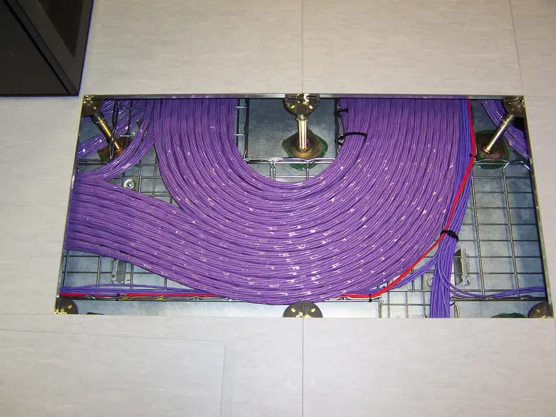 structured underfloor cabling
